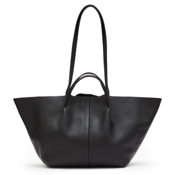 All Saints Handbags - NWT All Saints Allsaints Odette Leather East West Tote Bag Black Pebbled
